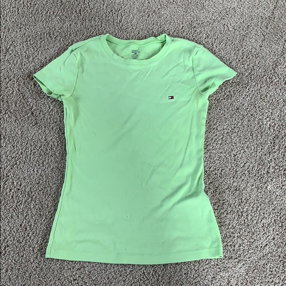 Green Tommy Hilfiger tee